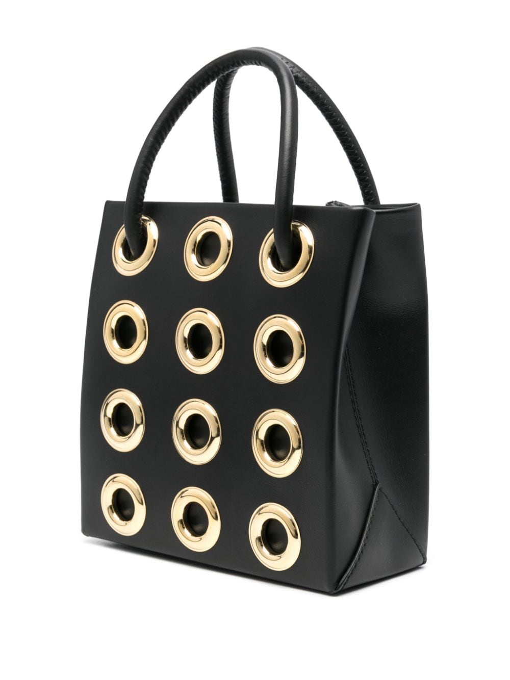 Shop Moschino Ring-hardware Mini Bag In Black