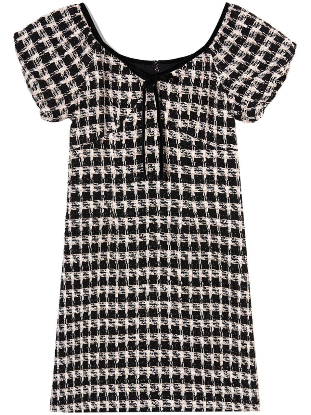Image 1 of b+ab puff-sleeve tweed dress