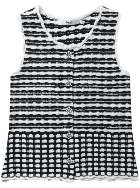 b+ab jacquard-knit vest