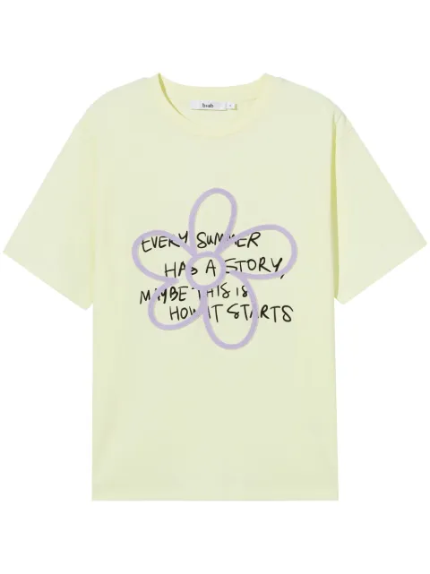 b+ab slogan-print T-shirt
