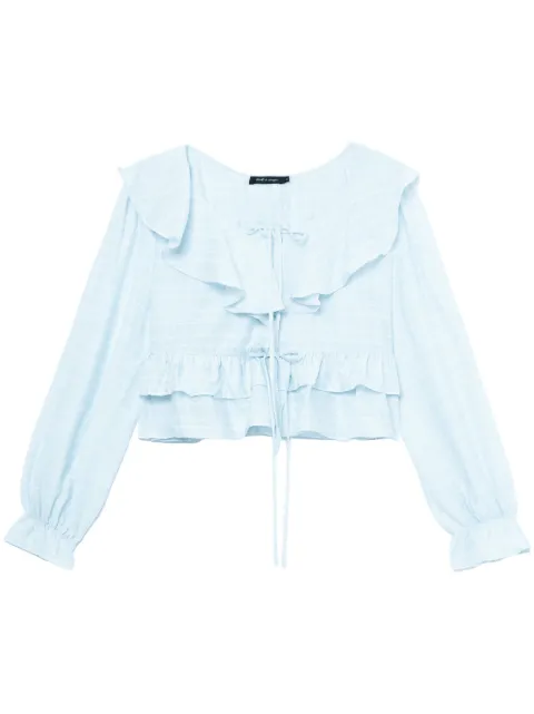 tout a coup blusa con detalle de volantes
