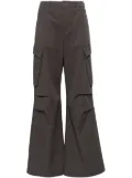 b+ab flared cargo cotton trousers - Grey