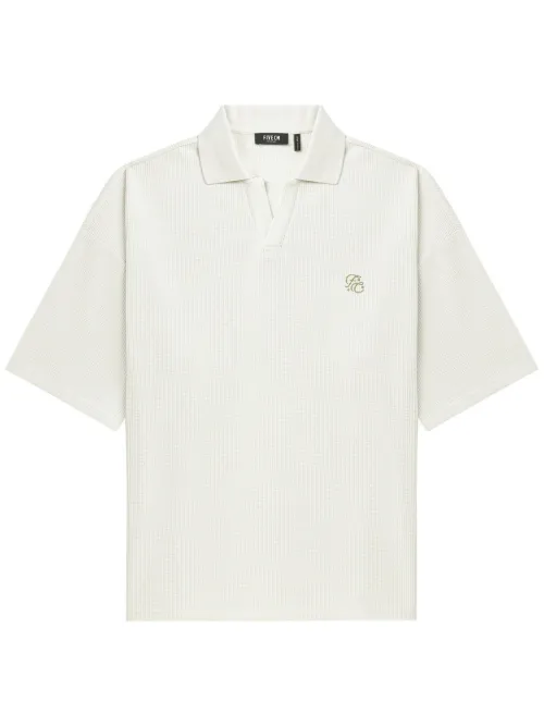 FIVE CM polo à logo brodé - Blanc - FIVE CM - Modalova