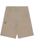 AAPE BY *A BATHING APE® Moonface logo-patch shorts - Neutrals