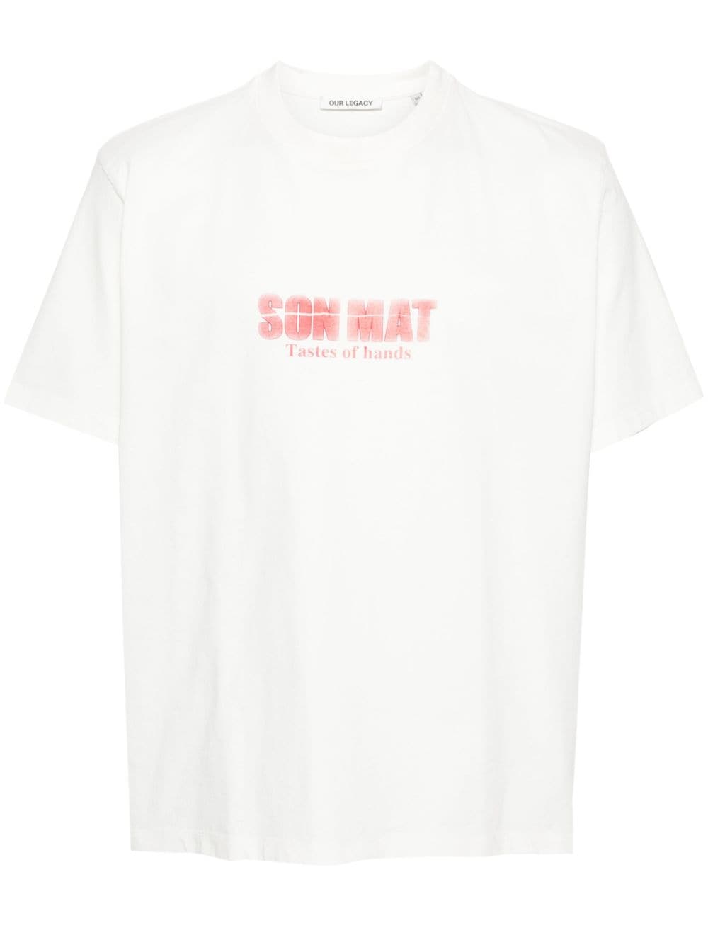 Shop Our Legacy Slogan-print T-shirt In Neutrals