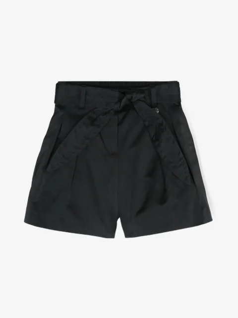 Monnalisa shorts satinados con detalle de pinzas