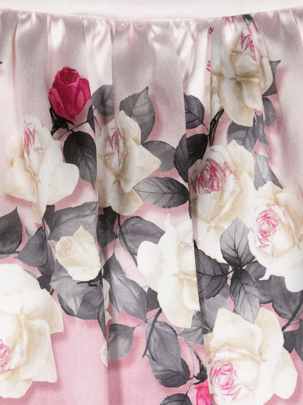 Monnalisa Plooirok met roosprint Roze