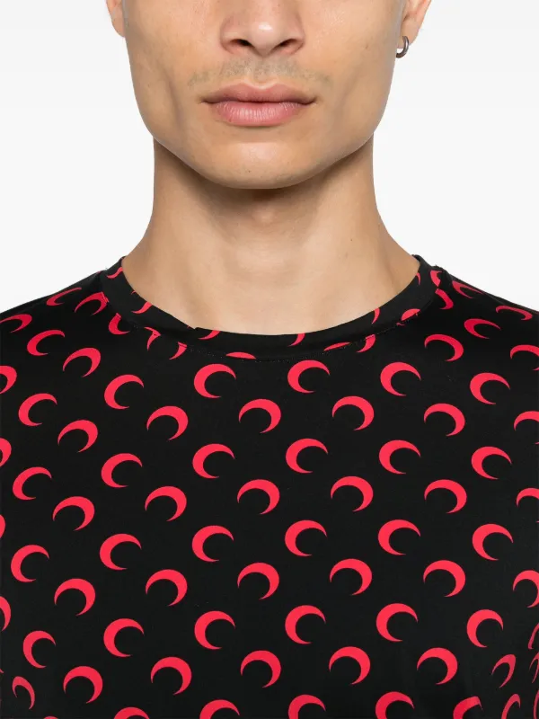 Marine Serre logo-print T-shirt | Black | FARFETCH AO Marine Serre logo-print T-shirt | Black | FARFETCH AO