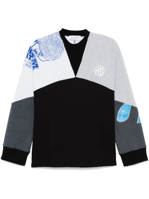 Marine Serre sudadera con estampado gráfico