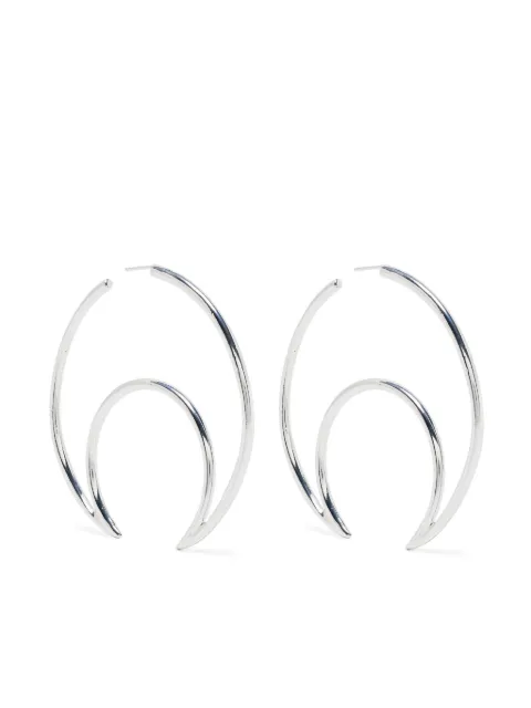 Marine Serre Moon hoop earrings