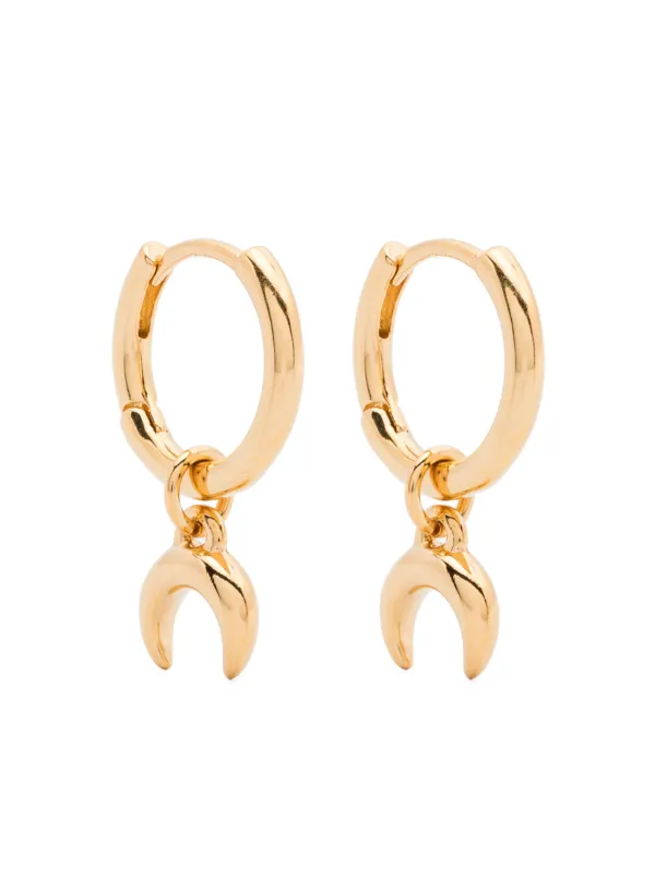 Marine Serre Piercing Moon Earring | italist