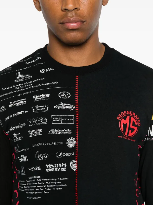 MARINE SERRE グラフィックTシャツ Sサイズ MARINE SERRE マリーン セル クルーネックTシャツ/ORGANIC