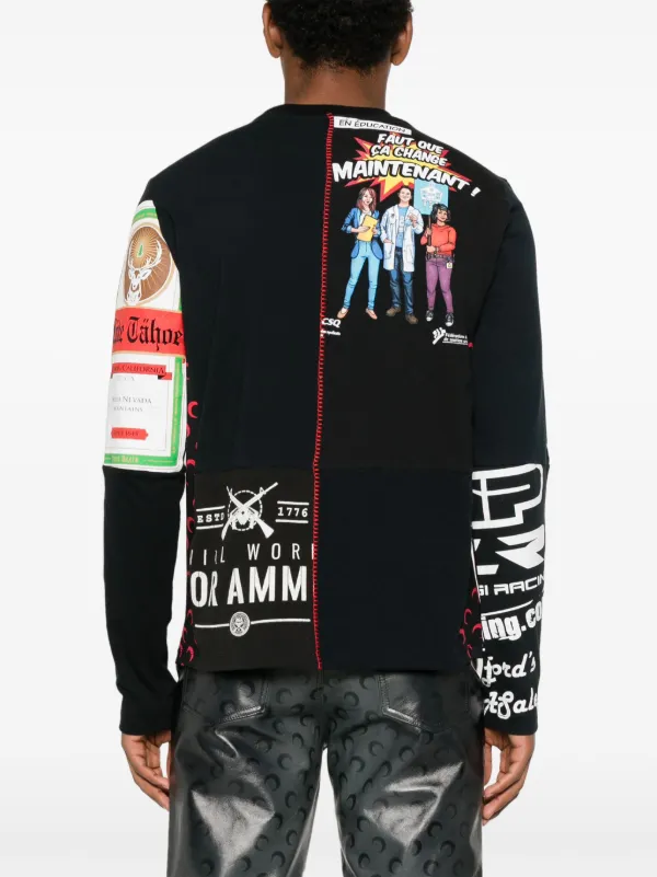 Marine Serre アップサイクル Tシャツ | ブラック | FARFETCH JP