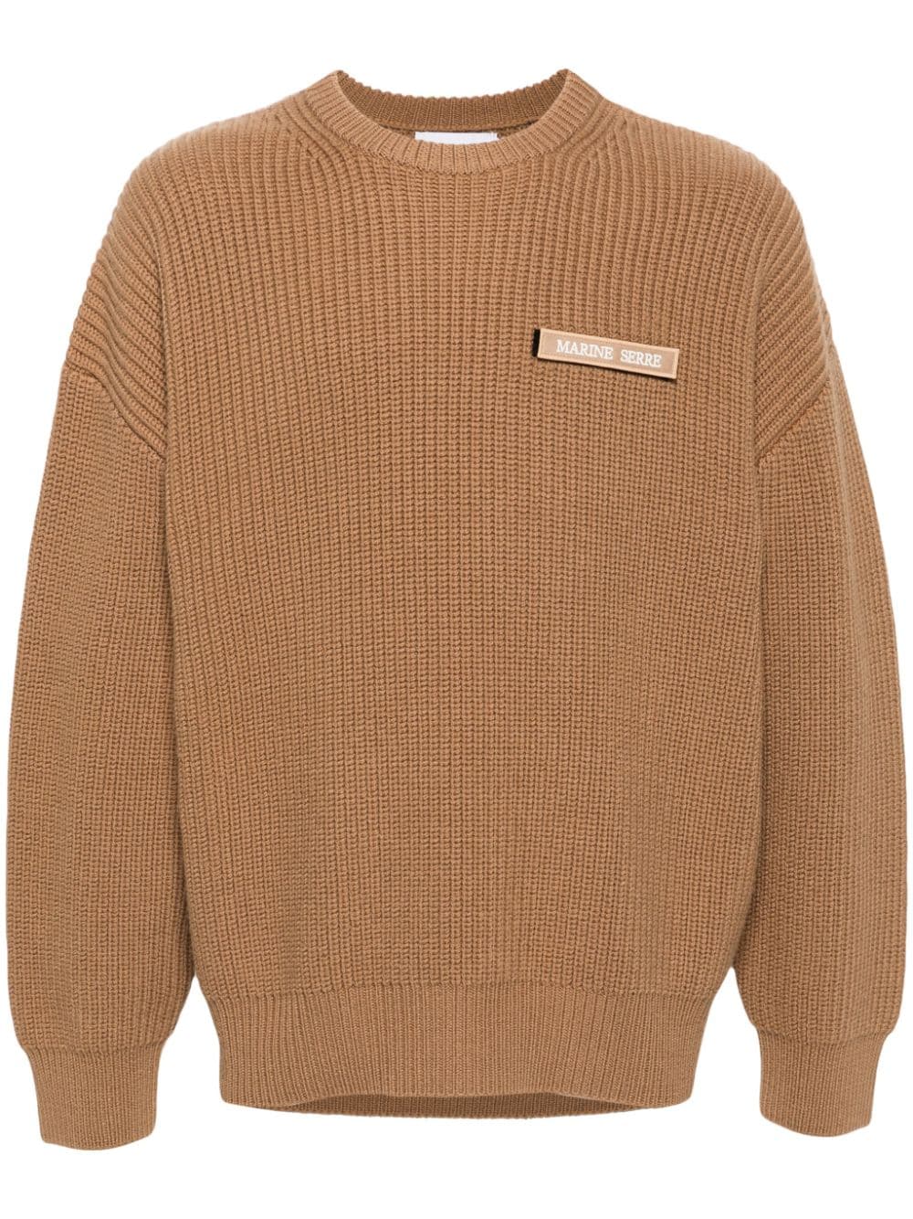 Marine Serre merino sweater - Nude