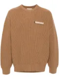 Marine Serre merino sweater - Neutrals