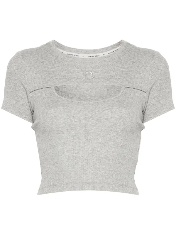 Marine Serre Moon T-shirt | Grey | FARFETCH