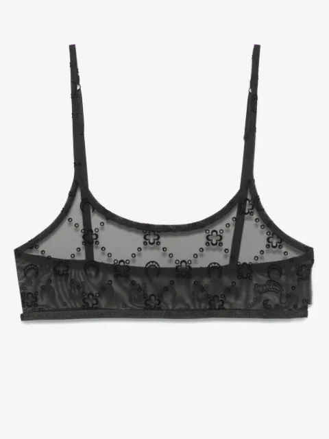 Marine Serre Moonogram mesh bra