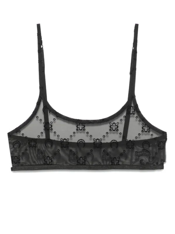 【Marine Serre】ベージュ Moonogram ブラ Beige Moonogram Bra by Marine Serre on Sale