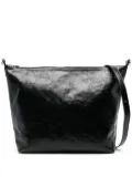 Marine Serre Moonogram-embossed leather cross body bag - Black