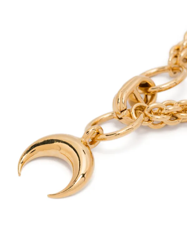 ■MARINE SERRE■プレート MOON チャームネックレス Marine Serre Moon-pendant Necklace | Silver | FARFETCH