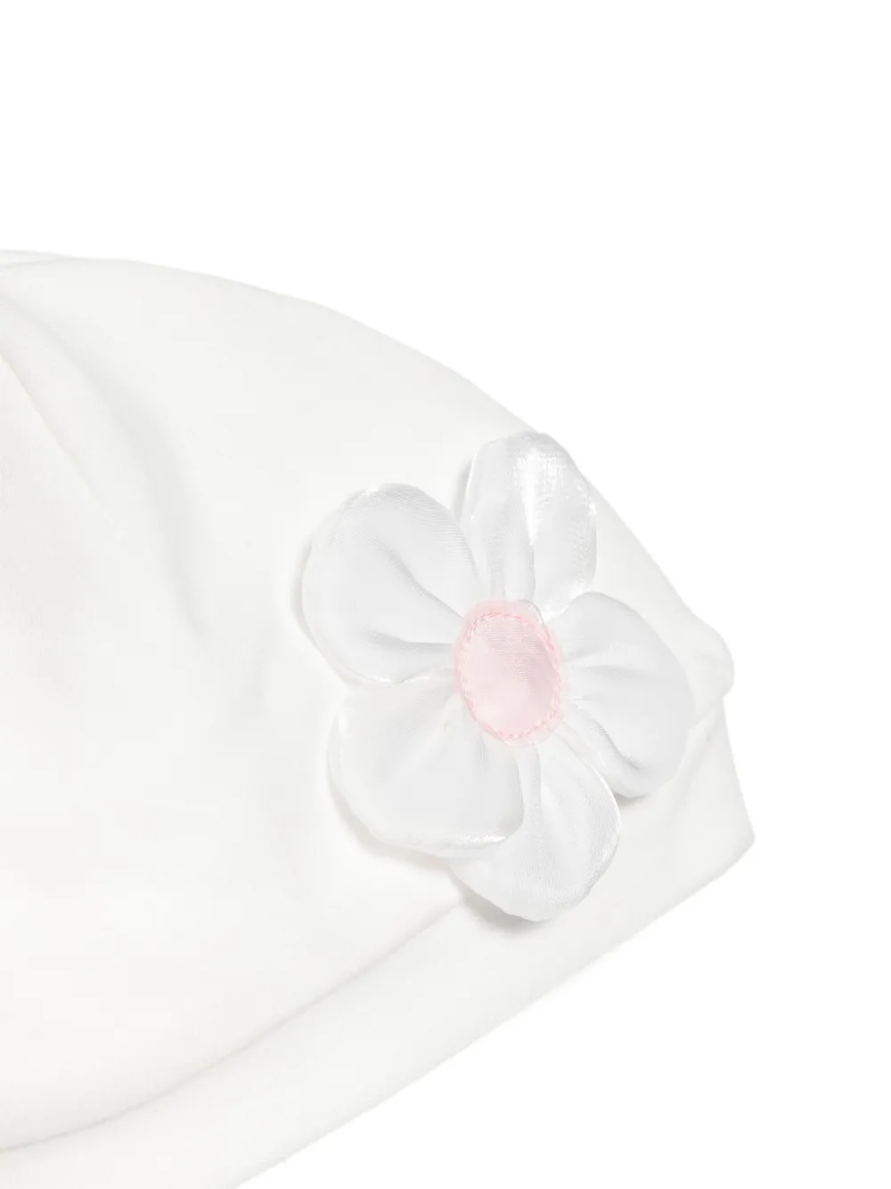Monnalisa Floral-appliqué Babygrow Set In White