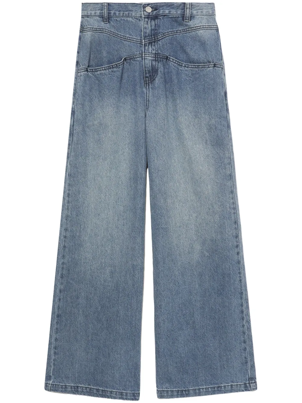 tout a coup High waist flared jeans Blauw