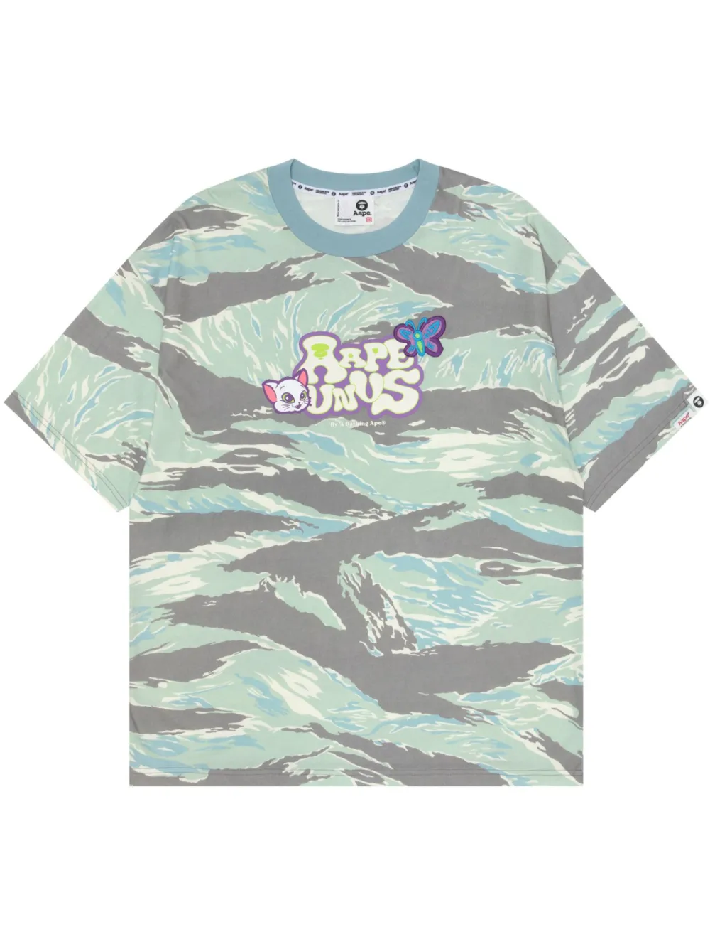 AAPE BY *A BATHING APE® camouflage-print cotton T-shirt