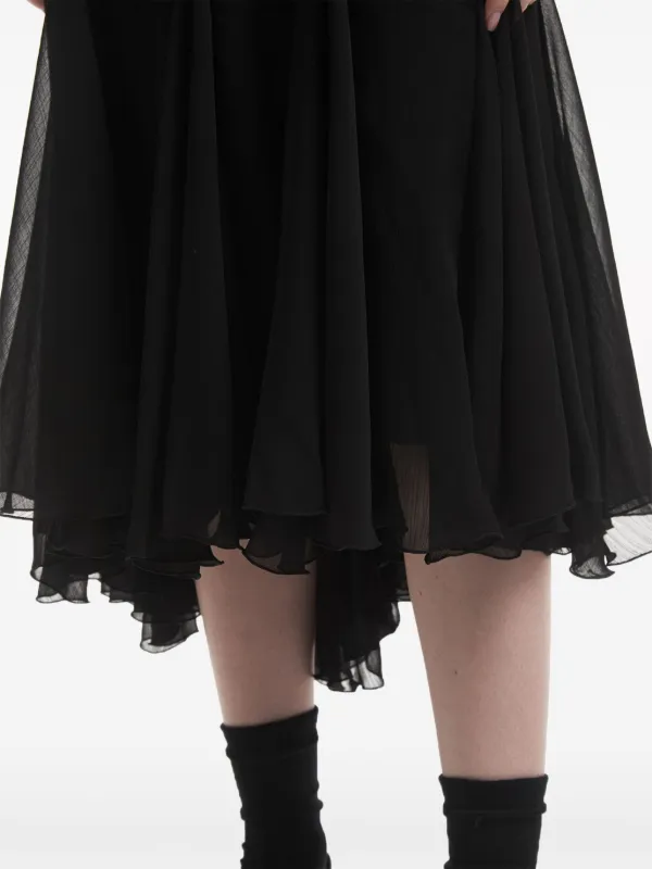 b+ab レイヤード プリーツスカート | ブラック | FARFETCH JP