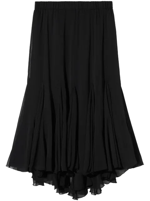 b+ab layered pleated midi skirt