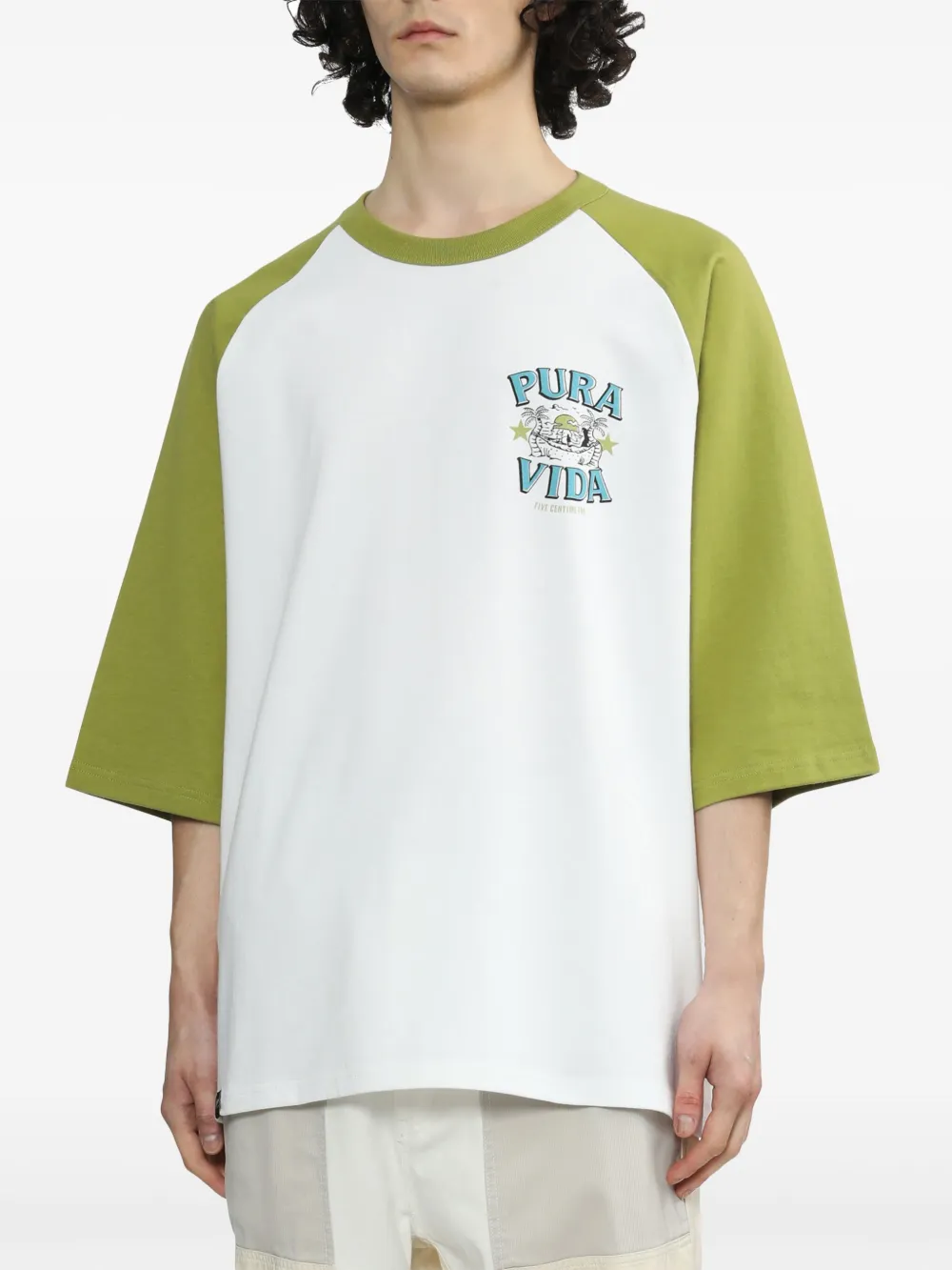 FIVE CM T-shirt met print Wit