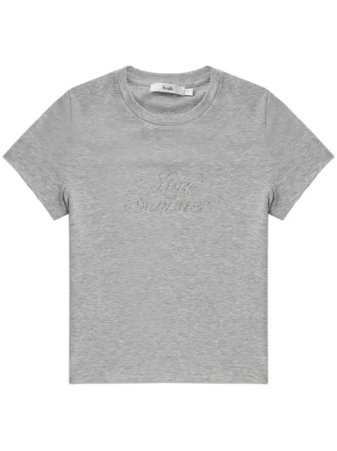 b+ab crystal-embellished cropped top