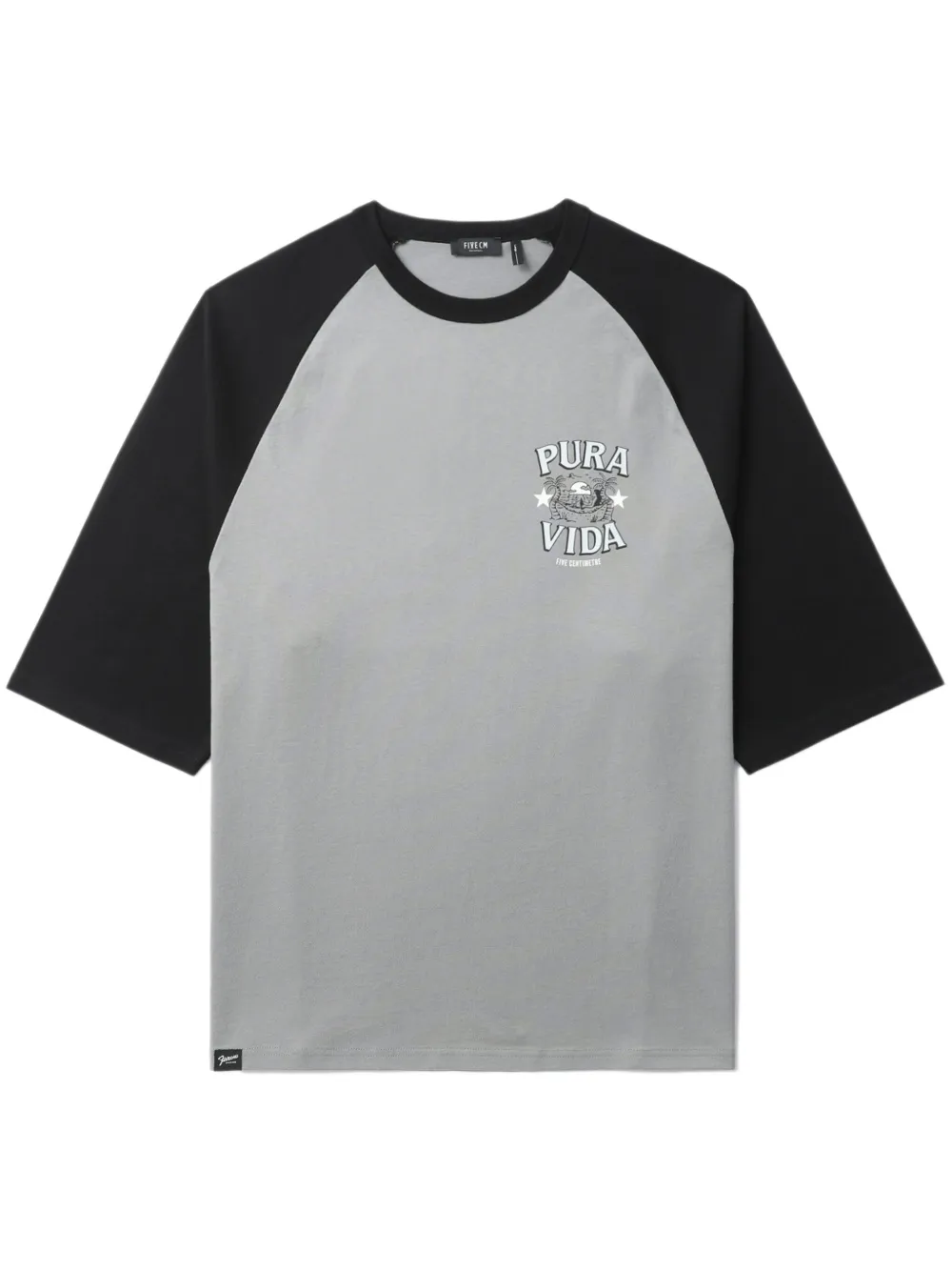 FIVE CM playera con estampado gráfico | gris | Image 1