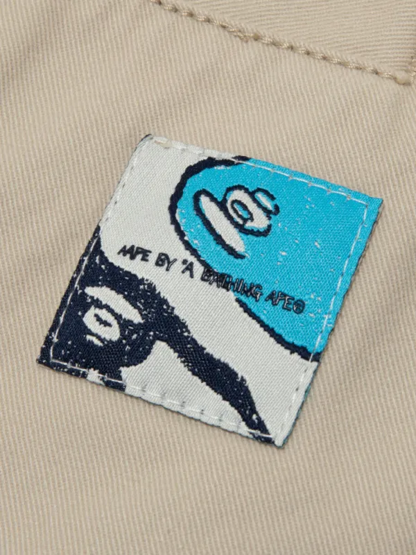AAPE BY *A BATHING APE® コットン チノショーツ | ニュートラル AAPE BY *A BATHING APE® コットン チノショーツ | ニュートラル