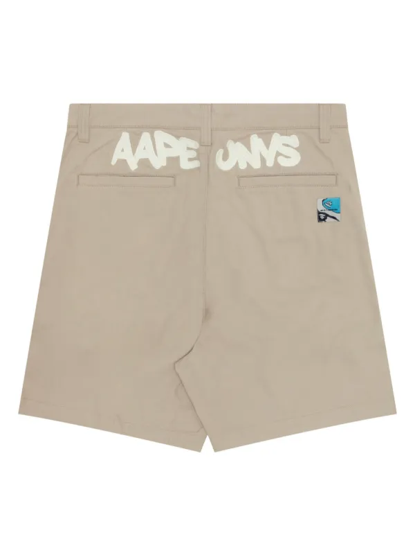AAPE BY *A BATHING APE® コットン チノショーツ | ニュートラル AAPE BY *A BATHING APE® コットン チノショーツ | ニュートラル