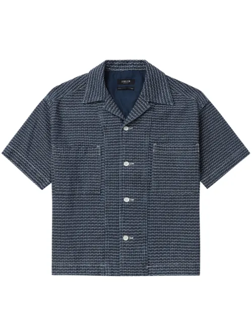 Chemise en coton à imprimé géométrique - FIVE CM - Modalova
