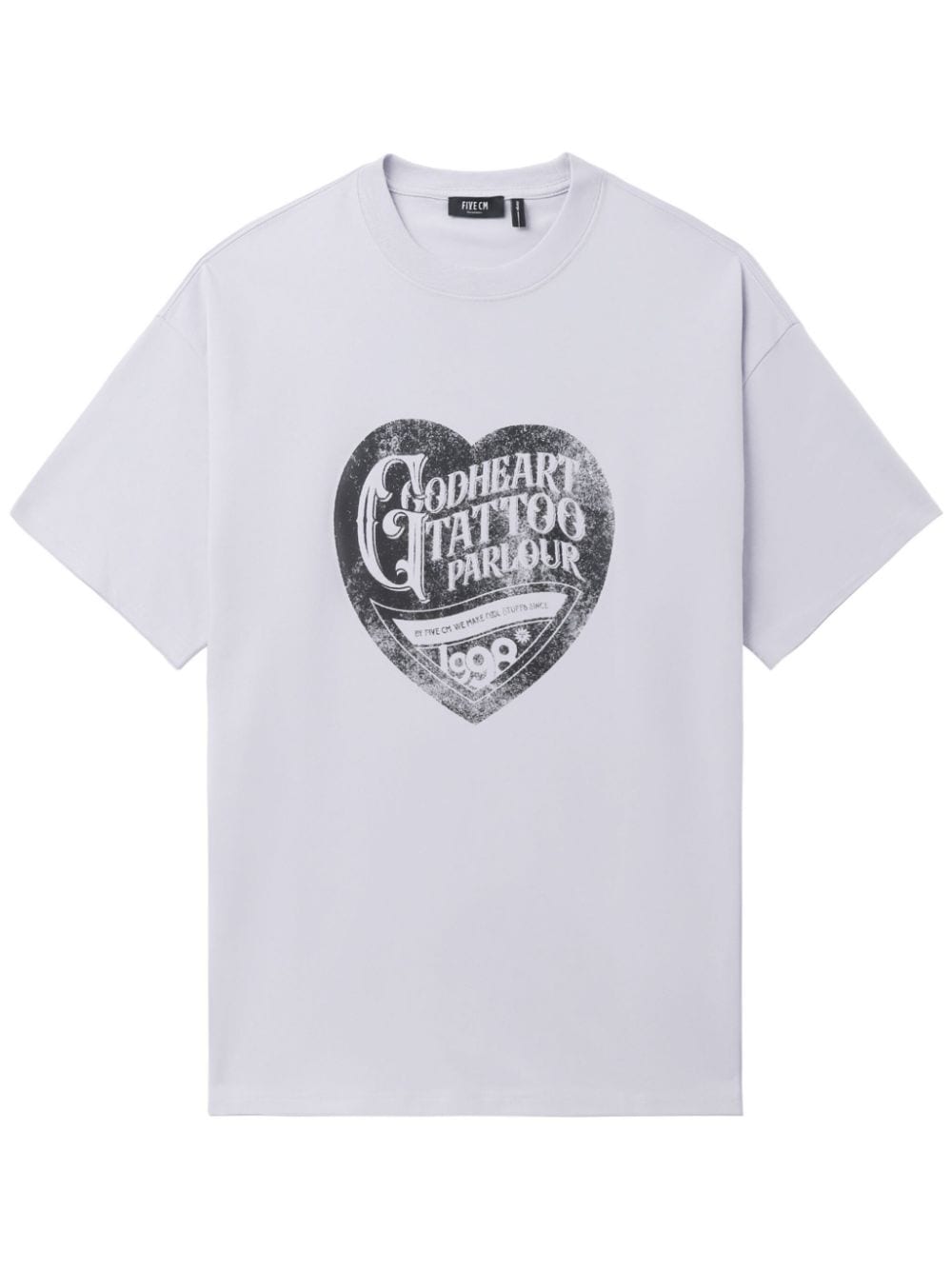 FIVE CM T-shirt met grafische print Paars
