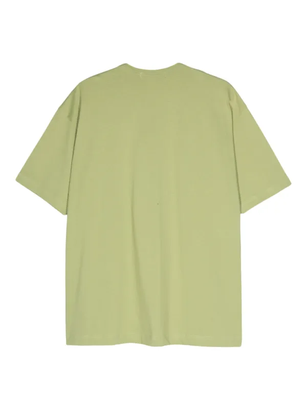 Tシャツ・カットソー COMME DES GARCONS SHIRT Logo print cotton t-shirt Green Comme Des Garçons Shirt logo-print Cotton T-shirt | Green