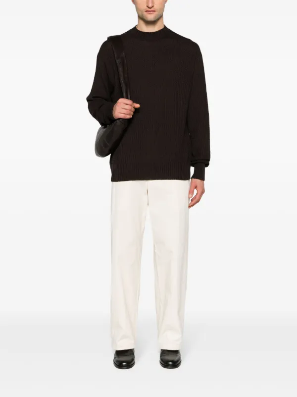 Homme Plissé Issey Miyake クルーネック セーター | ブラウン