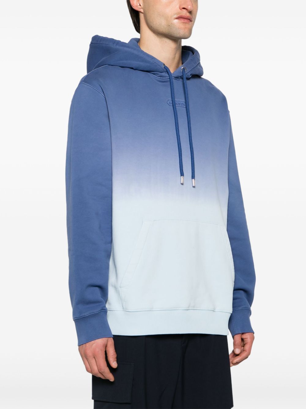 Lanvin gradient-effect cotton hoodie Men