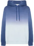 Lanvin gradient-effect cotton hoodie - Blue