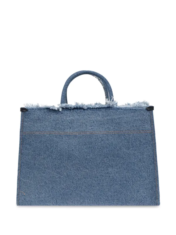 Lanvin ロゴ トートバッグ | ブルー | FARFETCH JP