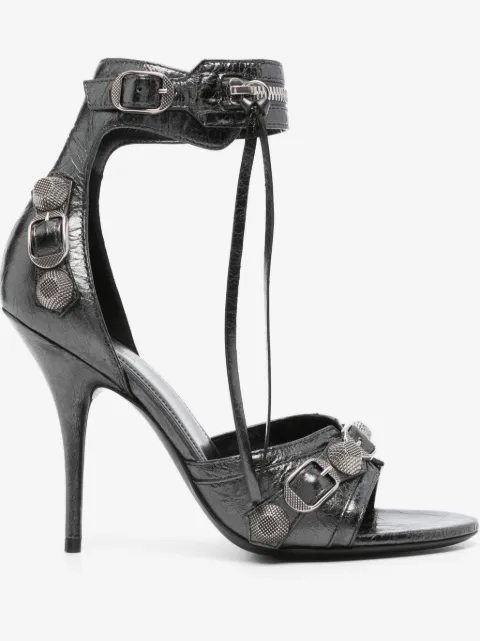 Balenciaga Cagole 110mm leather sandals