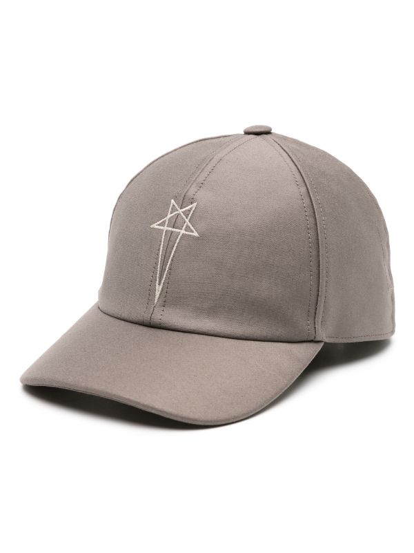 Rick Owens DRKSHDW Pentagram-embroidered Cotton Baseball Cap - Farfetch