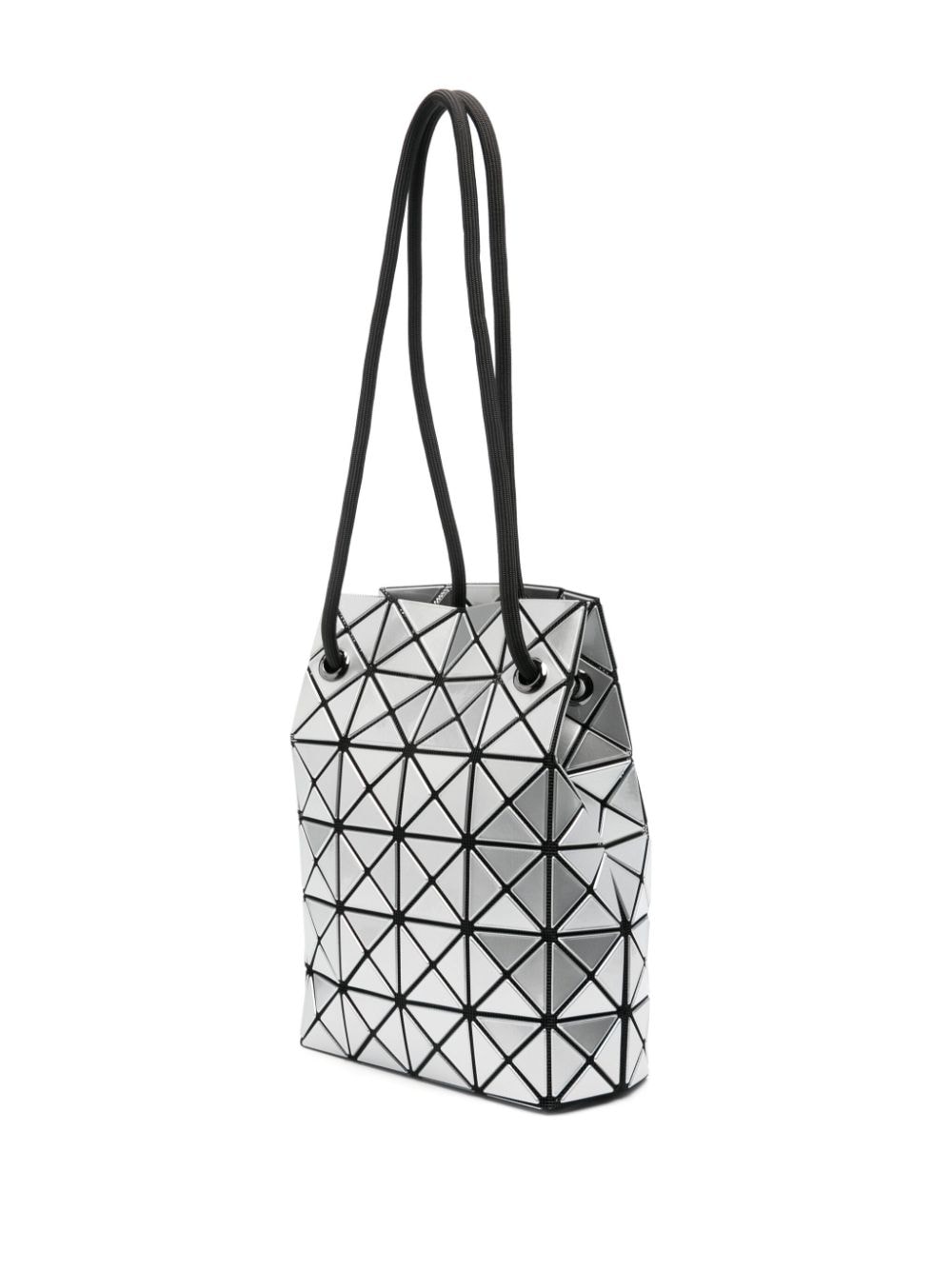 Shop Bao Bao Issey Miyake Wring Geometric-panelled Bucket Bag In Silver