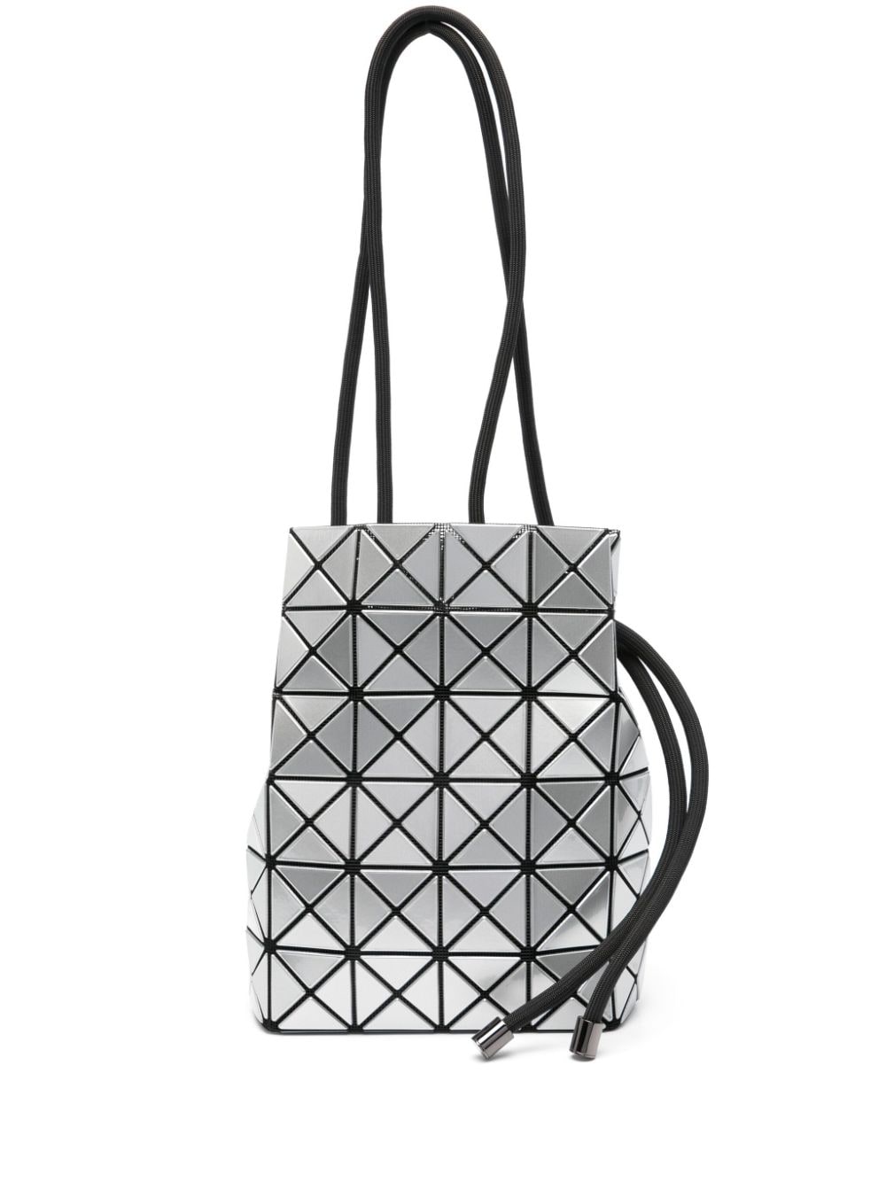 Shop Bao Bao Issey Miyake Wring Geometric-panelled Bucket Bag In Silver