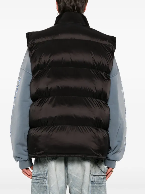 Balenciaga Bodywarmer Met Logoprint Zwart FARFETCH NL