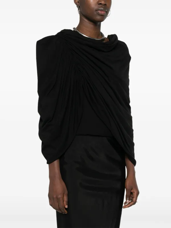 Rick Owens Nun T Cotton Top | Black | FARFETCH CA