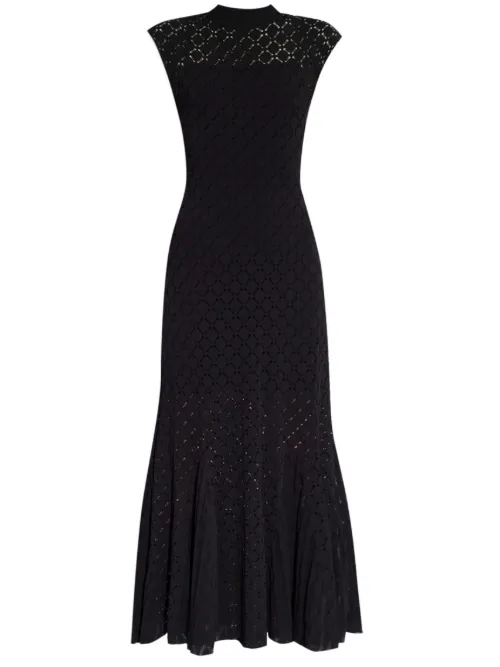 Robe en maille à coupe longue - Lanvin - Modalova