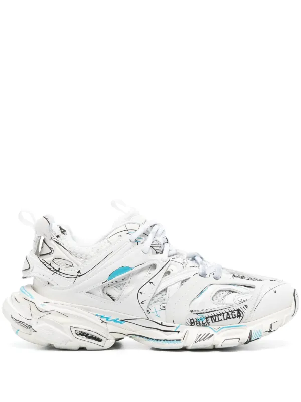 BALENCIAGA トラックサンダル 38 ホワイト ファッション