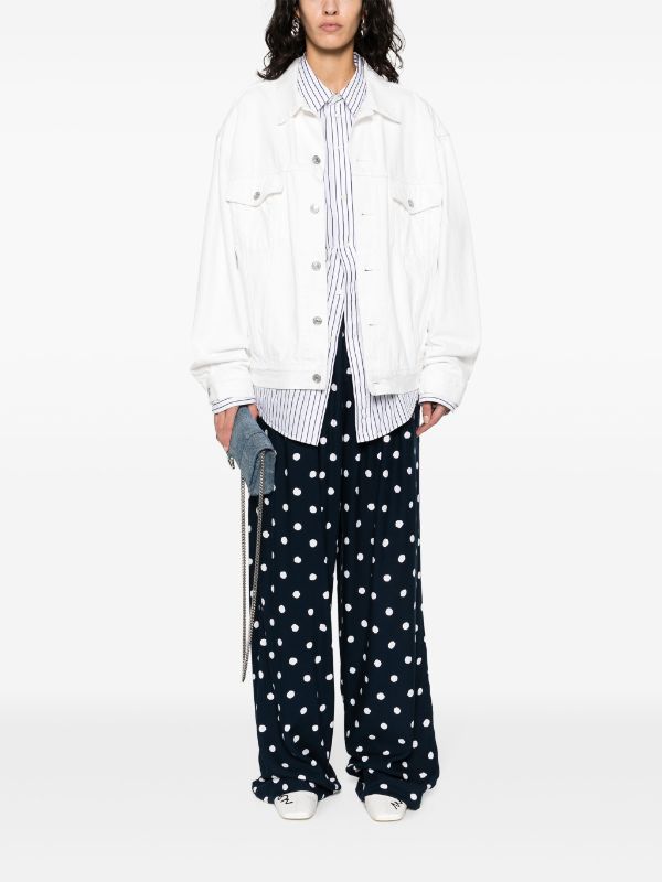 Balenciaga polka-dot straight-leg Trousers - Farfetch